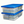 Homz Snaplock 41 Qt Stackable Plastic Storage Container w/ Lid,  2 Pack, Blue