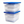 Homz 56 Qt Stackable Plastic Storage Container with Snaplock Lid, Blue (2 Pack)