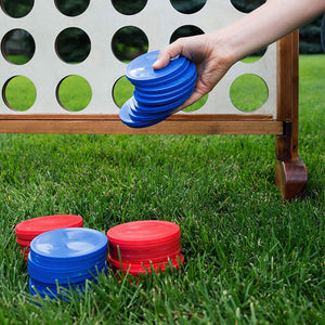 YardGames Large Tumbling Timbers & Giant 4 in a Row Outdoor Game Bundle - TRAPSKI