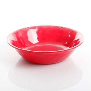 Gibson Studio California Mauna 12-Piece Durable Melamine Dinnerware Set, Red