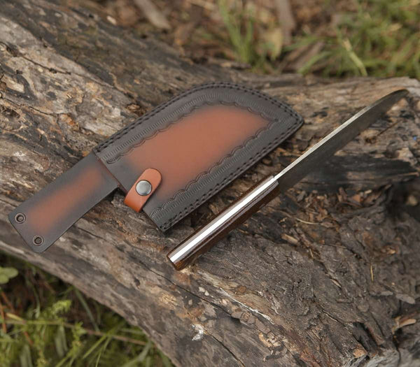 Gladiator Damascus Steel Cleaver with Micarta Handle