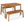 Acacia Wood 3-Piece Dining Set with Modern Grain - Natural Finish