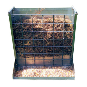 Little Giant Classic Heavy-Duty Galvanized Metal 2-in-1 Goat and Sheep Feeder - TRAPSKI