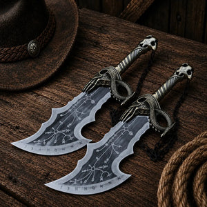 God of War Blades of Chaos Replica Metal Twin Blades Set