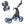 Golf Push Pull Cart with Foot Brake