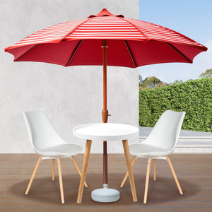 Good Ideas Outdoor Umbrella Stand Patio Base for 1 and 1.5 Inch Poles, White