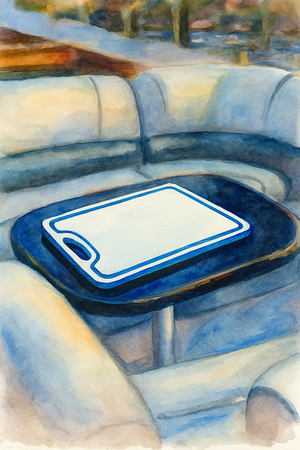 Made in the USA | Premium Cutting Board | Textured 1/2 inch HDPE UV Protected | Non-Skid or Mark Rubber Feet | Great for Boats & any Counter-top