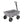 Gorilla Carts 800 Pound Capacity Heavy Duty Poly Yard Dump Utility Cart, Gray