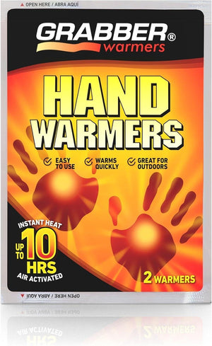 Grabber Hand Warmers - Long Lasting Safe Natural Odorless Air Activated Warmers - Up to 10 Hours of Heat - 10 Pair Pack - TRAPSKI