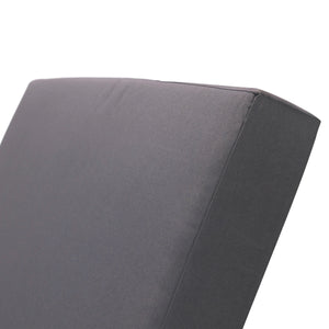Gray Broadway Ian Chaise Lounge Cushion with Waterproof Fabric - Gray