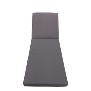 Gray Broadway Ian Chaise Lounge Cushion with Waterproof Fabric - Gray
