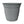 HC Companies 8 Inch Eclipse Planter with Attached Saucer, Stormy Gray (2 Pack)