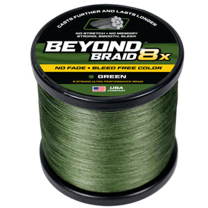 Green 8X- No Fade - Ultra Performance 8 Strand
