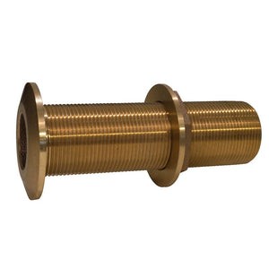 GROCO 1-1/2" Bronze Extra Long Thru-Hull Fitting w/Nut - TRAPSKI