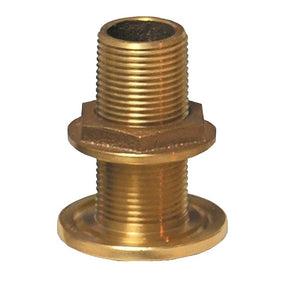 GROCO 1" NPS NPT Combo Bronze Thru-Hull Fitting w/Nut - TRAPSKI