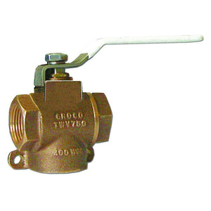 GROCO 1/2" NPT Bronze 3-Way Valve - TRAPSKI