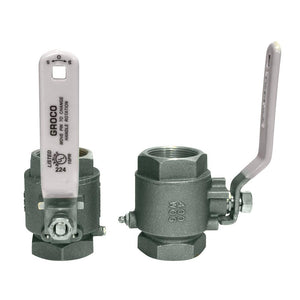 GROCO 1/4" NPT #316 Stainless Steel In-Line Ball Valve - TRAPSKI