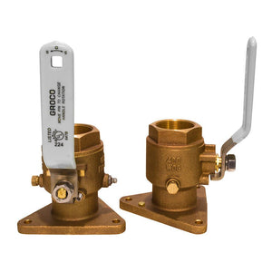 GROCO 2" Bronze Tri-Flanged Ball Valve/Seacock - TRAPSKI