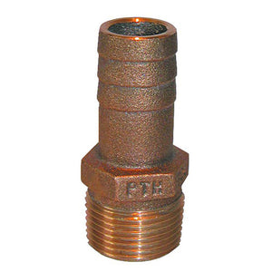 GROCO 2" NPT x 2" ID Bronze Pipe to Hose Straight Fitting - TRAPSKI