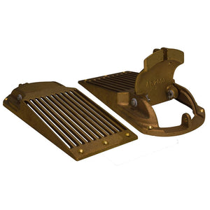 GROCO Bronze Slotted Hull Scoop Strainer w/Access Door f/Up to 3" Thru Hull - TRAPSKI