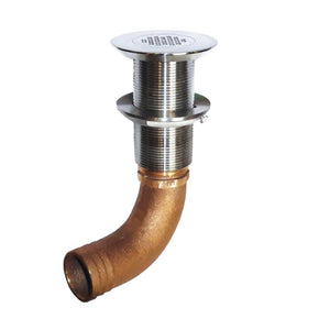 GROCO Deck Scupper 90 Degree 1-1/2" Hose Connection - TRAPSKI