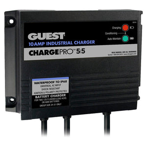 Guest 10AMP - 12/24V 2 Bank 120V Input On-Board Battery Charger - TRAPSKI