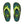Islander Flip-Flops - Men's - Lime Hibiscus