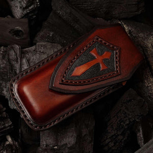 Hades Japanese VG10 Damascus Pocket Knife with Clip Stabilized Maple Burl Handle - TRAPSKI