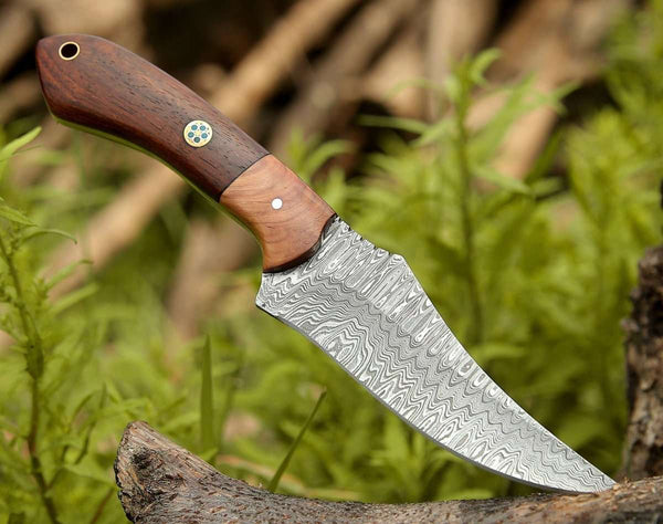 Halcyon Field Dressing Knife with Rosewood & Olivewood Handle