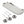 Hammered 7 Pc. Condiment Set