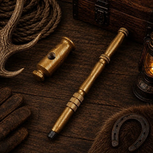Goldenforge Damascus Steel Hammer – Handmade Desk Décor Collectible