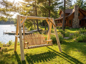 Handcrafted Patio Wooden Swing