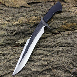 Handforged D2 Steel Bowie Knife G10 Handle