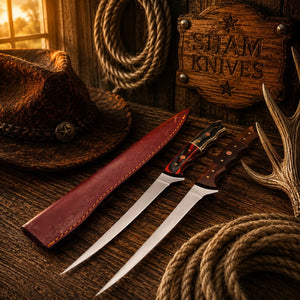 Buy Handmade D2 Steel Boning & Fillet Knife Set – Exotic & Wood Handles