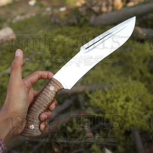 Handmade Forged Stainless Steel Survival Hunting Bushcraft Kukri Knife EDC 15” With Cocobolo Wood Handle