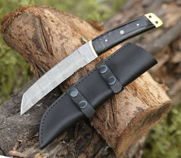 Harbinger Tanto Knife with Horn Handle