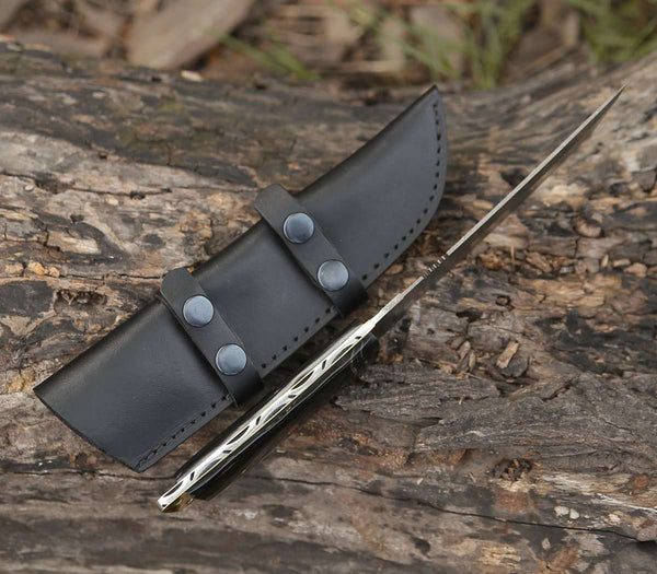 Harbinger Tanto Knife with Horn Handle