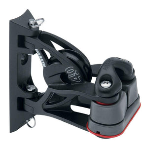 Harken 40mm Carbo Air Pivoting Lead Block w/Aluminum Cam-Matic Cleat - TRAPSKI