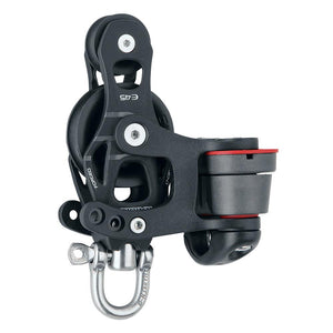 Harken 45mm Single Aluminum Element Fiddle Block w/Swivel 150 Cam Cleat - TRAPSKI