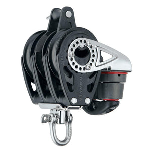 Harken 57mm Triple Carbo Block - Swivel, Becket, Cam Cleat - TRAPSKI