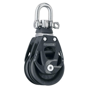 Harken 60mm Double Aluminum Element Block w/Swivel - TRAPSKI
