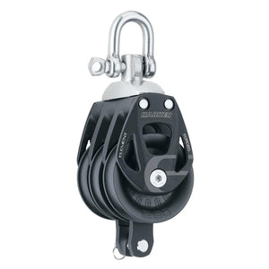 Harken 60mm Triple Aluminum Element Block w/Swivel Becket - TRAPSKI
