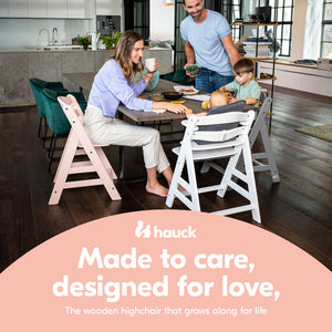 hauck Alpha+ Grow Along Adjustable Wooden Highchair, Beechwood, Cork Finish
