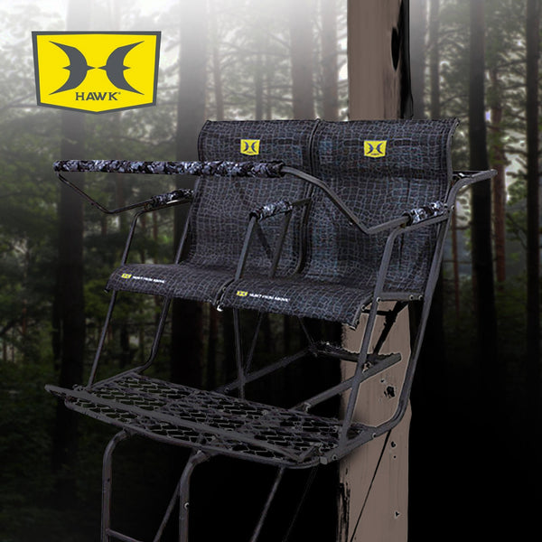 Hawk Big Denali 18 Foot Durable Steel 2 Man Hunting Game Deer Ladder Tree Stand