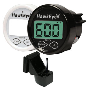 HawkEye DepthTrax In-Dash Digital Depth Gauge - Transom Mount - TRAPSKI