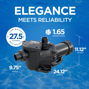 Hayward MaxFlo XE 1.65HP 230/115V Ultra High Efficiency Pool Pump, W3SP2310X15XE