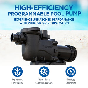 Hayward MaxFlo XE 2.25HP 230/115V Ultra High Efficiency Pool Pump, W3SP2315X20XE