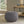Hazel Modern Knitted Cotton Yarn Round Pouf with Hand-Knitted Texture - Dark Gray