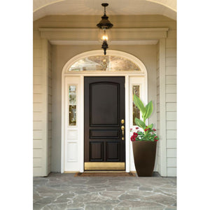 Southern Patio Newland 21 Inch Square Outdoor Porch Patio Resin Planter, Coffee