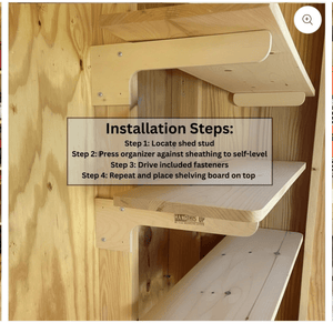Heavy-Duty Shed Shelf Bracket Kit